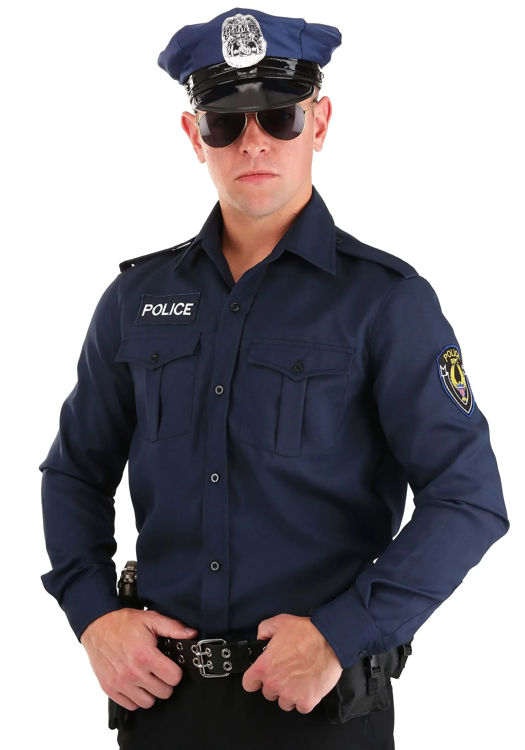 Long Sleeve Police Shirt For Adult 3 Long Sleeve Police Shirt For Adult
