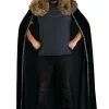 Black Faux Fur Collar Viking Cape 1 Black Faux Fur Collar Viking Cape -Egyptian Gifts Shop black faux fur collar viking cape