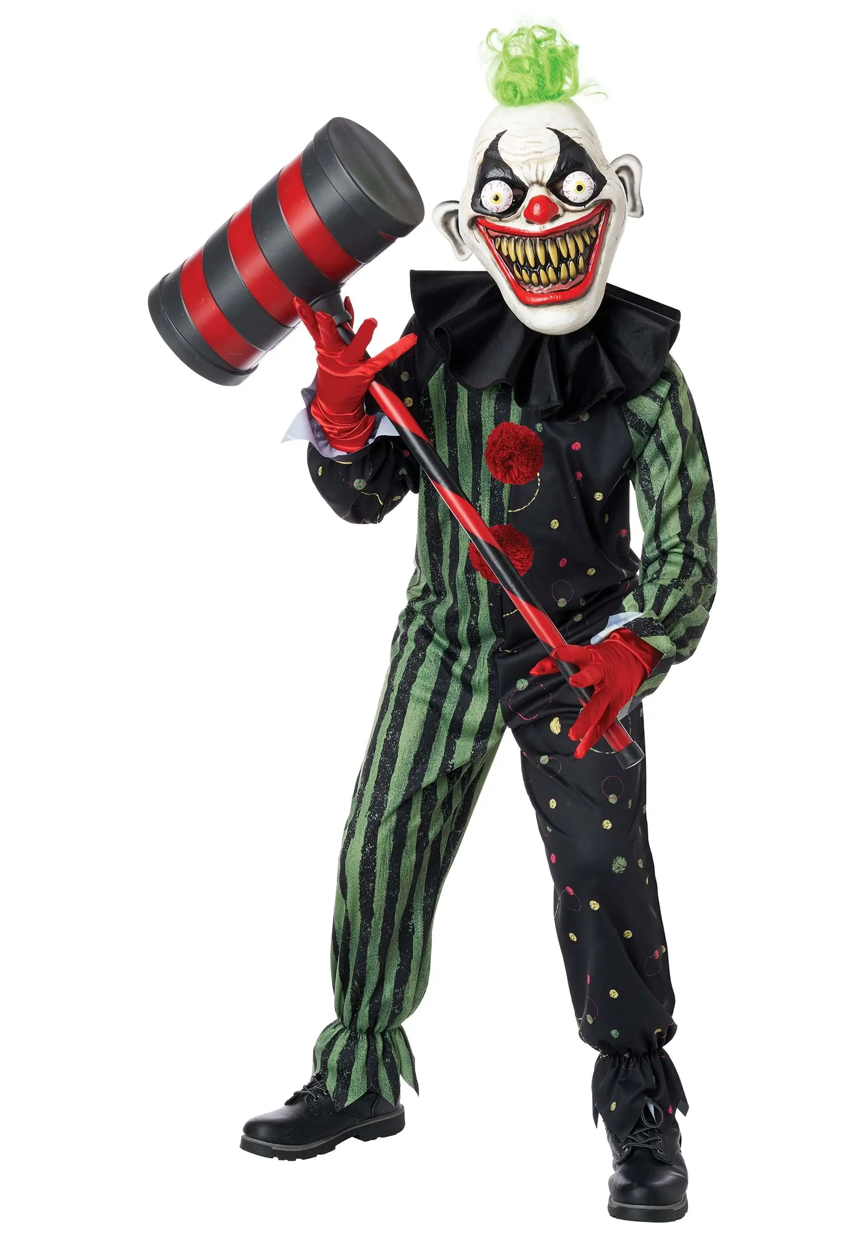 Crazy Eyed Clown Child Costume For Boys 3 Crazy Eyed Clown Child Costume For Boys
