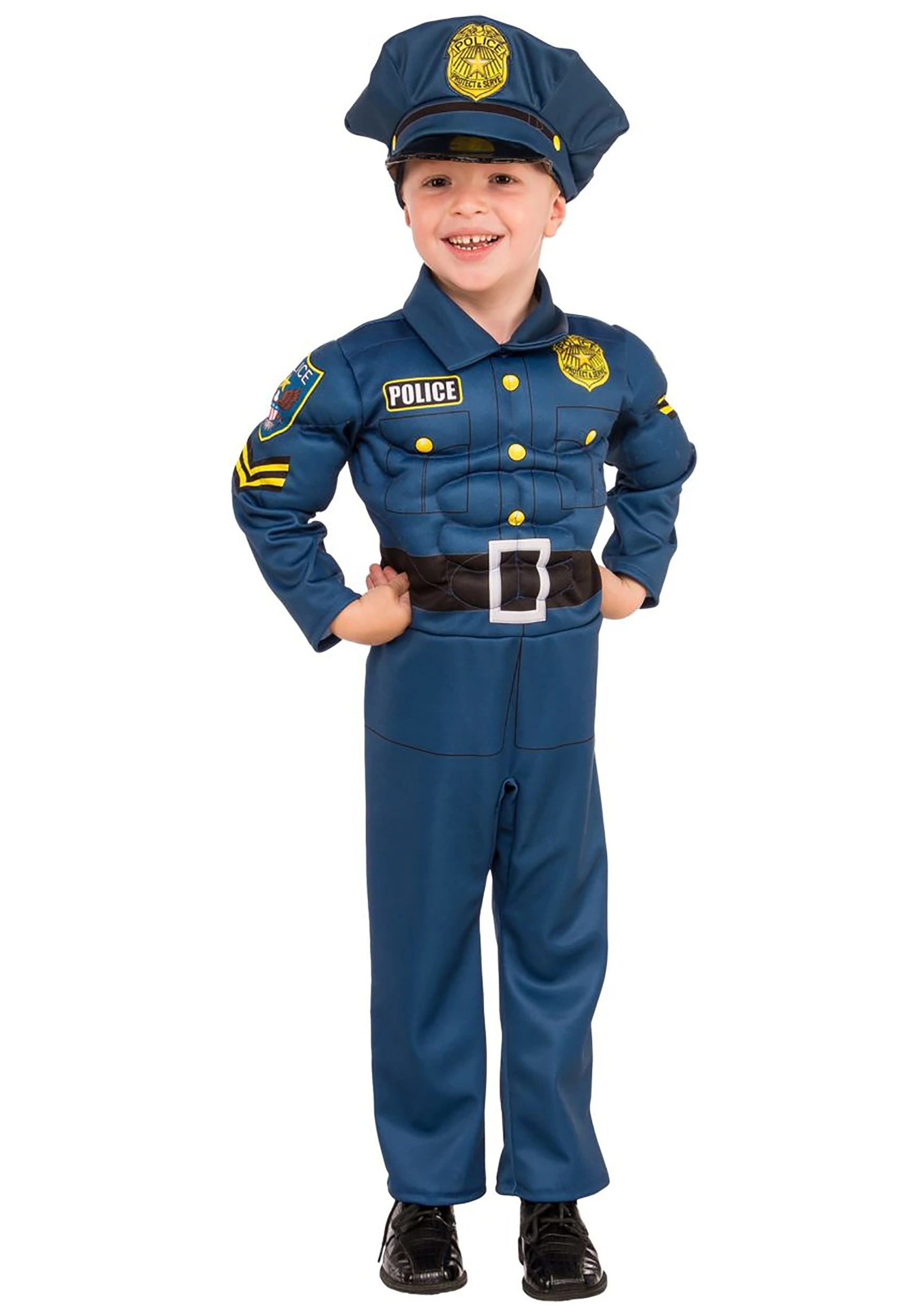 Top Cop Muscle Costume For Boys 3 Top Cop Muscle Costume For Boys