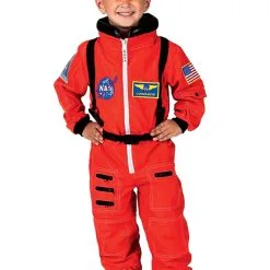 Kid's Orange Astronaut Costume