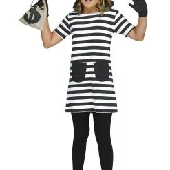 Bank Burglar Costume For Girls
