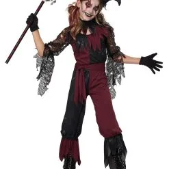Psycho Jester Costume For Girls