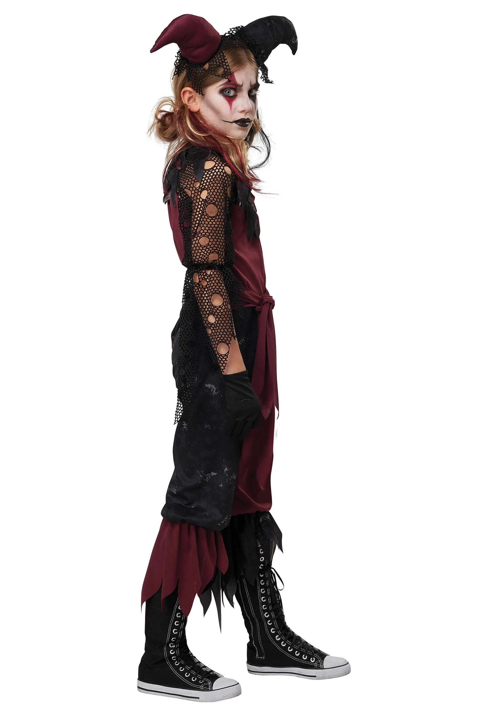 Psycho Jester Costume For Girls 4 Psycho Jester Costume For Girls - Image 2