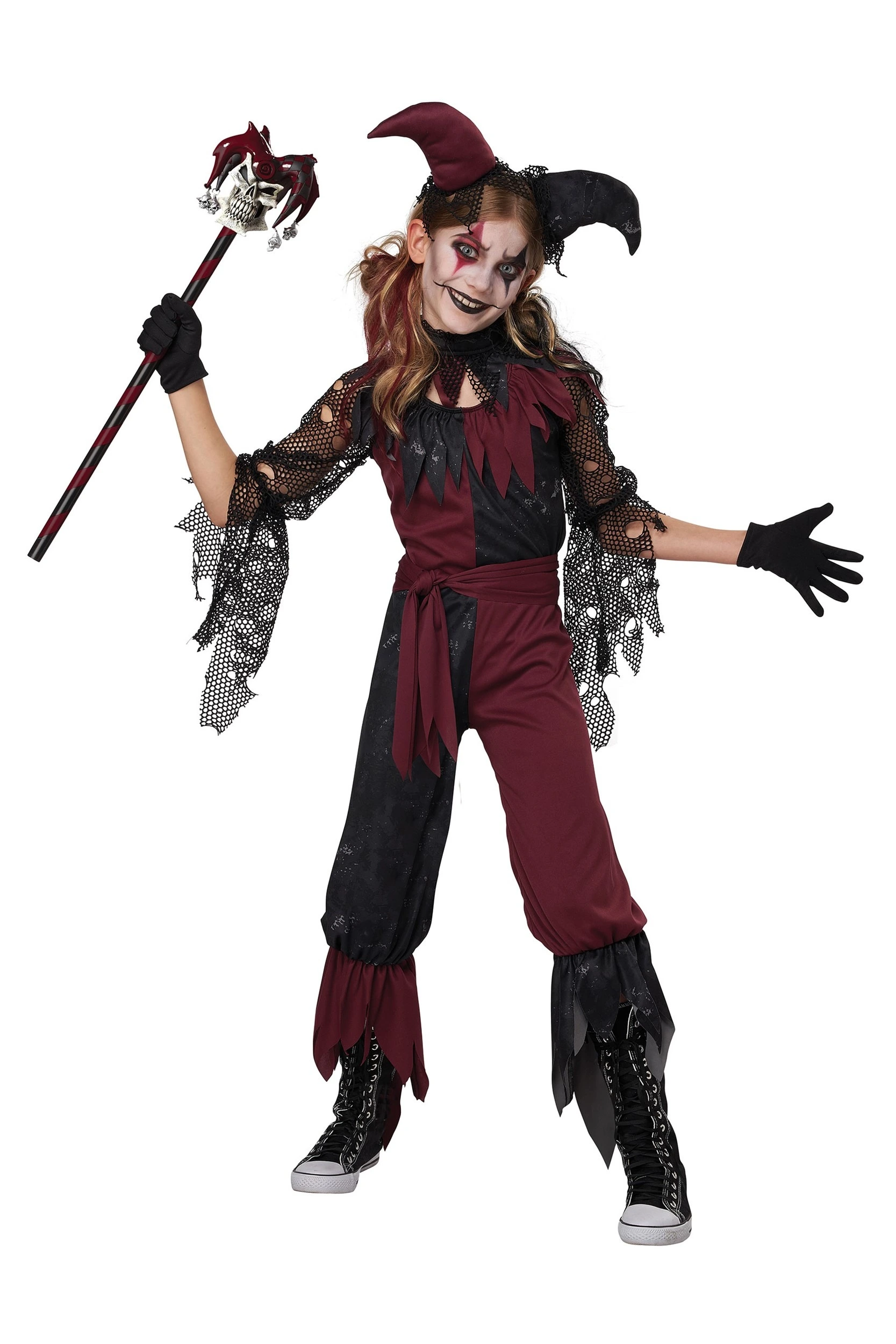 Psycho Jester Costume For Girls 3 Psycho Jester Costume For Girls
