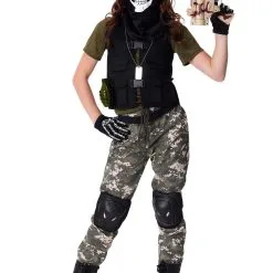 Stealth Soldier Costume For Girls