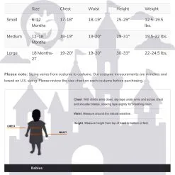 Burnin' Rubber Infant Costume -Egyptian Gifts Shop infant burnin rubber costume size chart