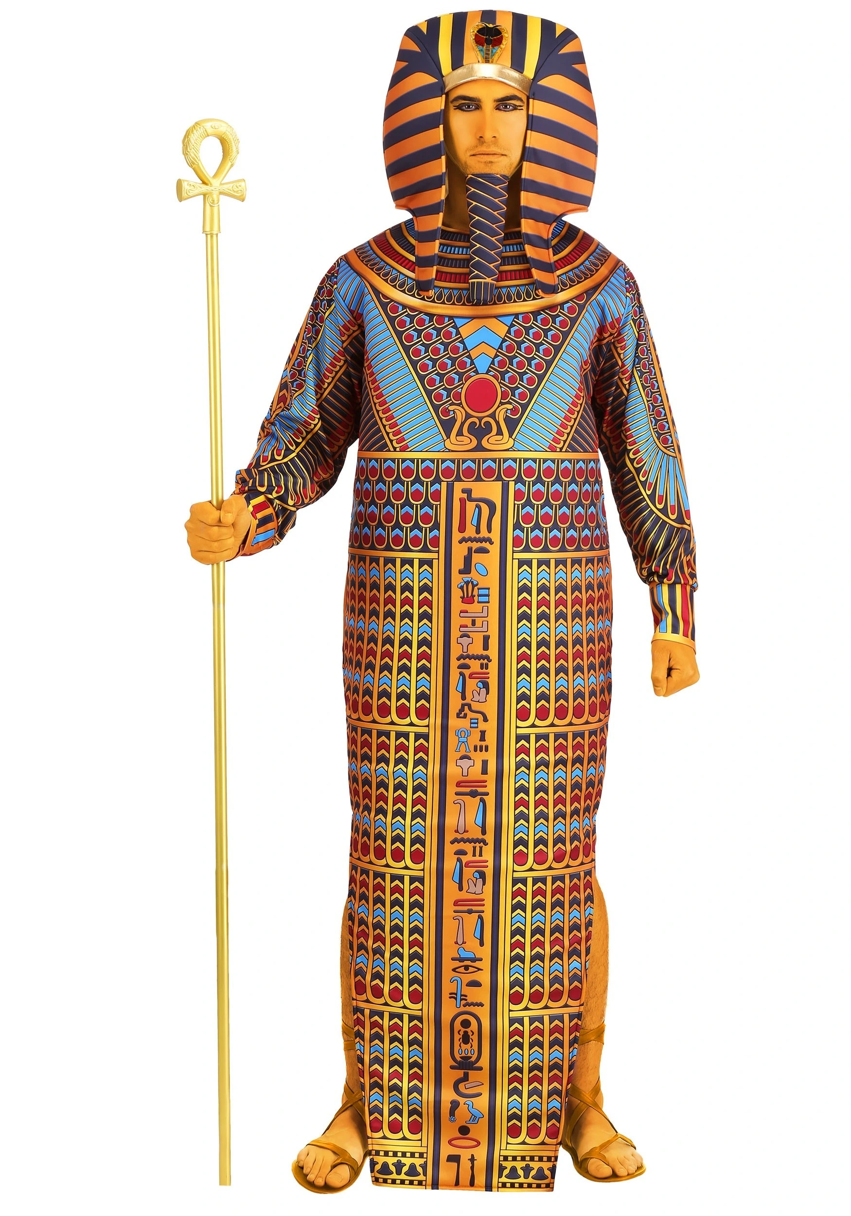 Adult King Tut Ancient Sarcophagus Costume 3 Adult King Tut Ancient Sarcophagus Costume