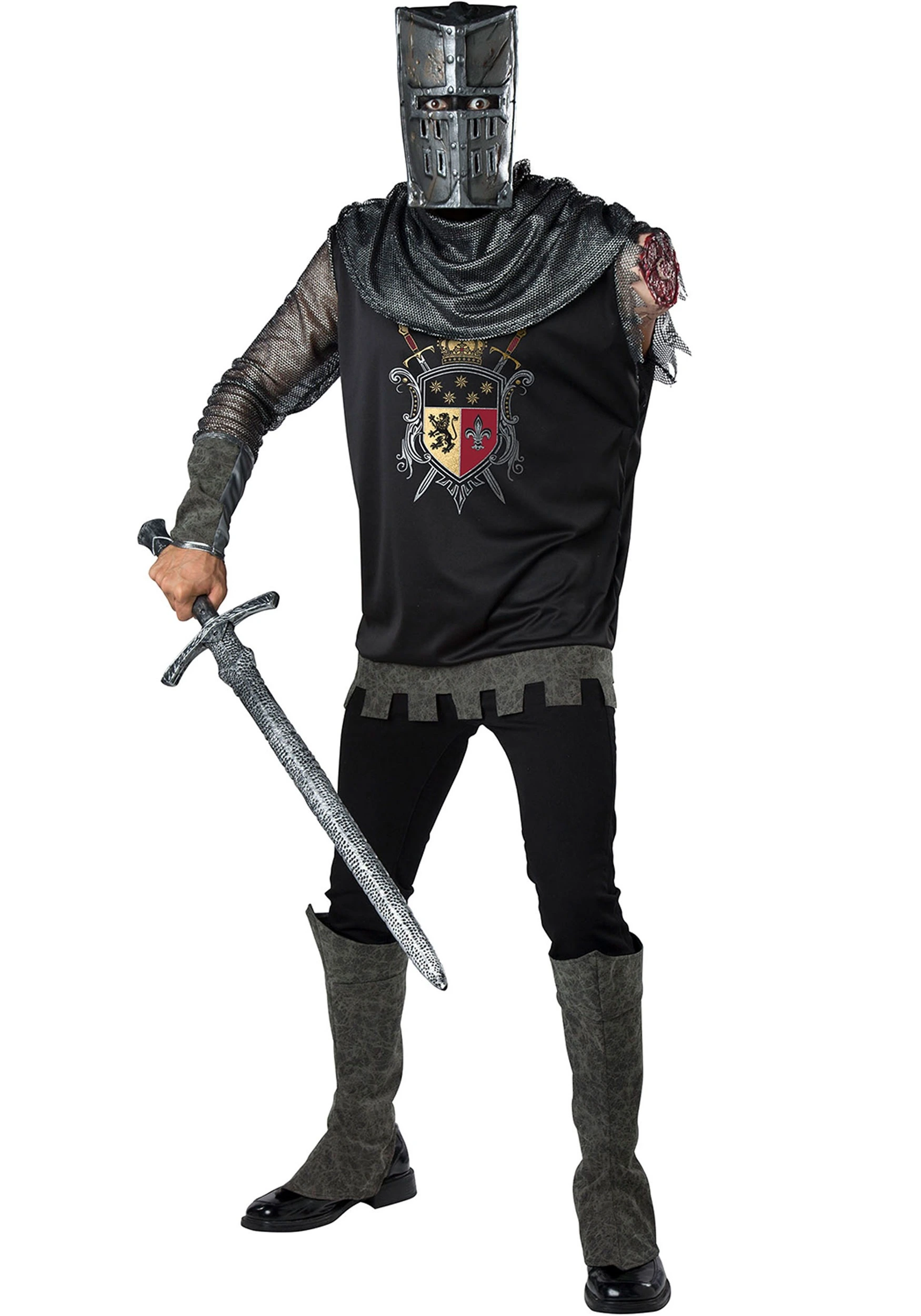 Black Knight Costume For Men 3 Black Knight Costume For Men
