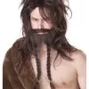 Brown Viking Beard, Mustache And Wig Costume Set For Men -Egyptian Gifts Shop mens brown viking beard mustache and wig set