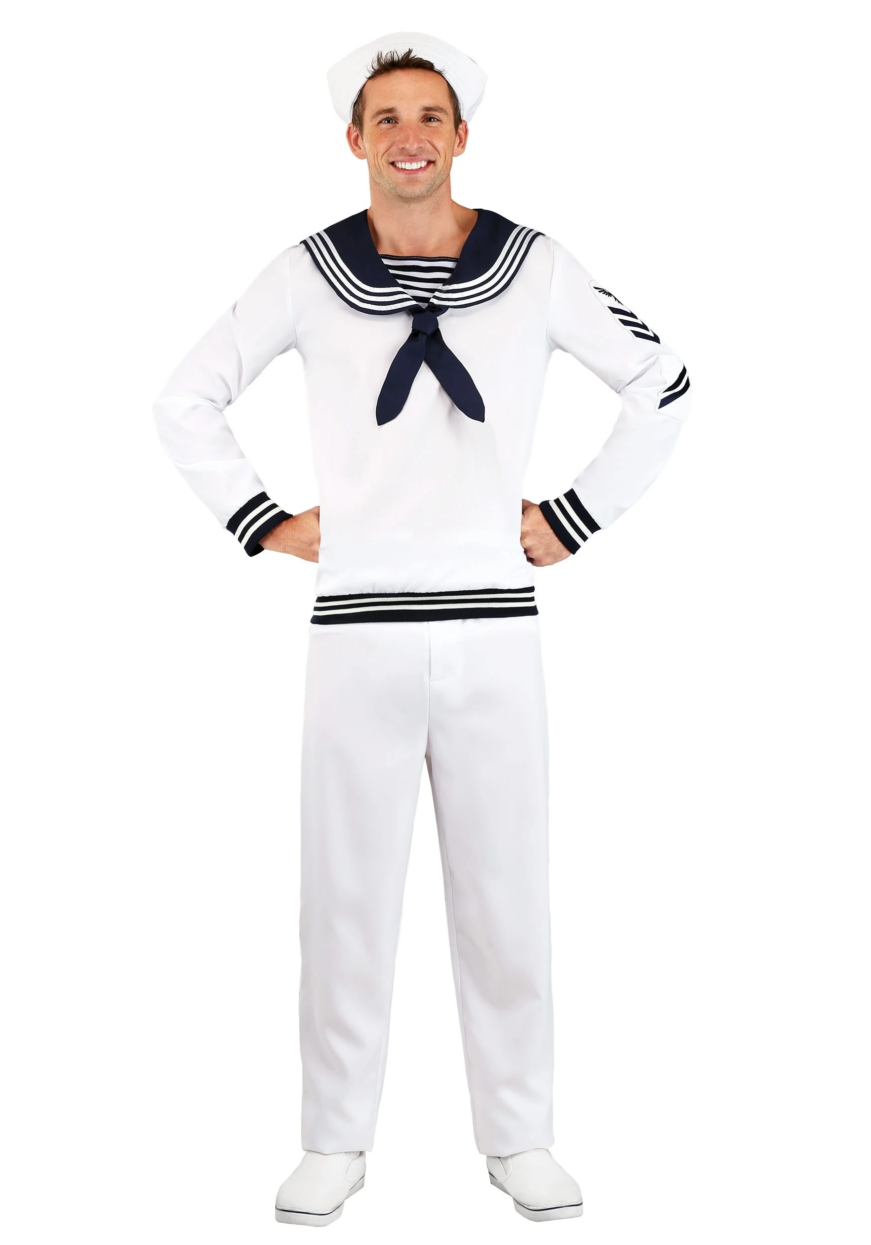 Deckhand Sailor Men's Costume 3 Deckhand Sailor Men's Costume
