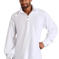 White Renaissance Mens Shirt