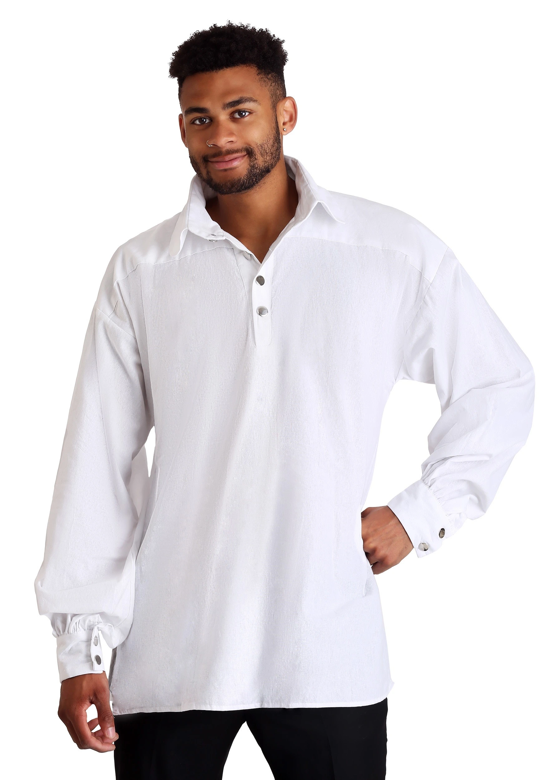 White Renaissance Mens Shirt 3 White Renaissance Mens Shirt