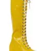 Men's Yellow Wrestling Lace Up Boots For Men 2 Men's Yellow Wrestling Lace Up Boots For Men -Egyptian Gifts Shop mens yellow wrestling lace up boots