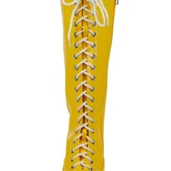 Men's Yellow Wrestling Lace Up Boots For Men -Egyptian Gifts Shop mens yellow wrestling lace up boots alt 3