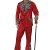Zebra Trim Red Pimp Costume For Men 1 Zebra Trim Red Pimp Costume For Men -Egyptian Gifts Shop mens zebra trim red pimp costume