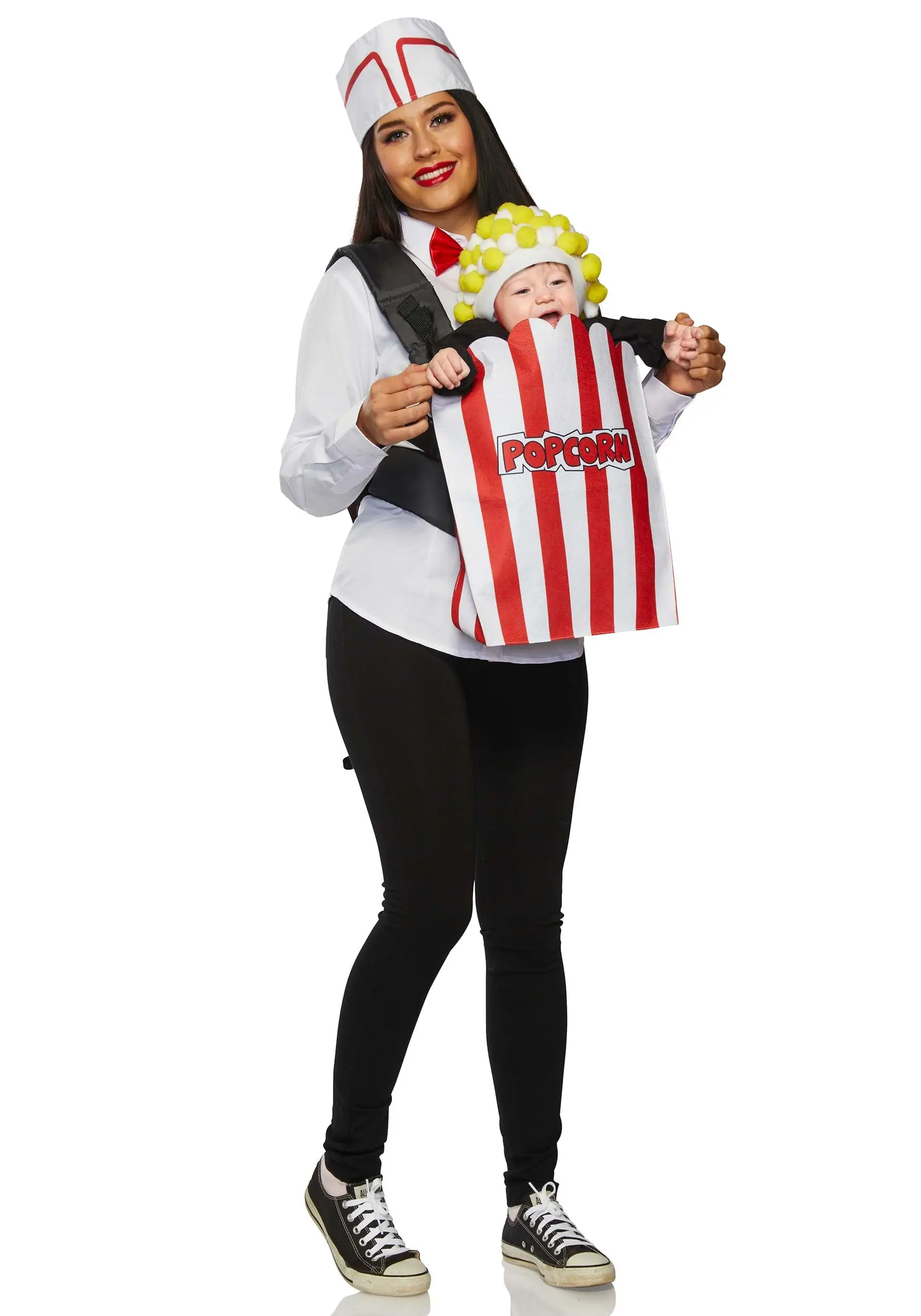 Popcorn & Movie Usher Parent And Baby Carrier Costume 4 Popcorn & Movie Usher Parent And Baby Carrier Costume - Image 2