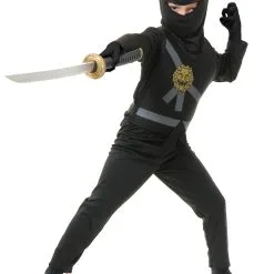 Ninja Master Black Costume For Kids