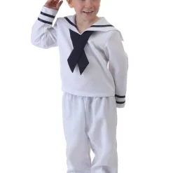 White Toddler Old School Sailor Costume