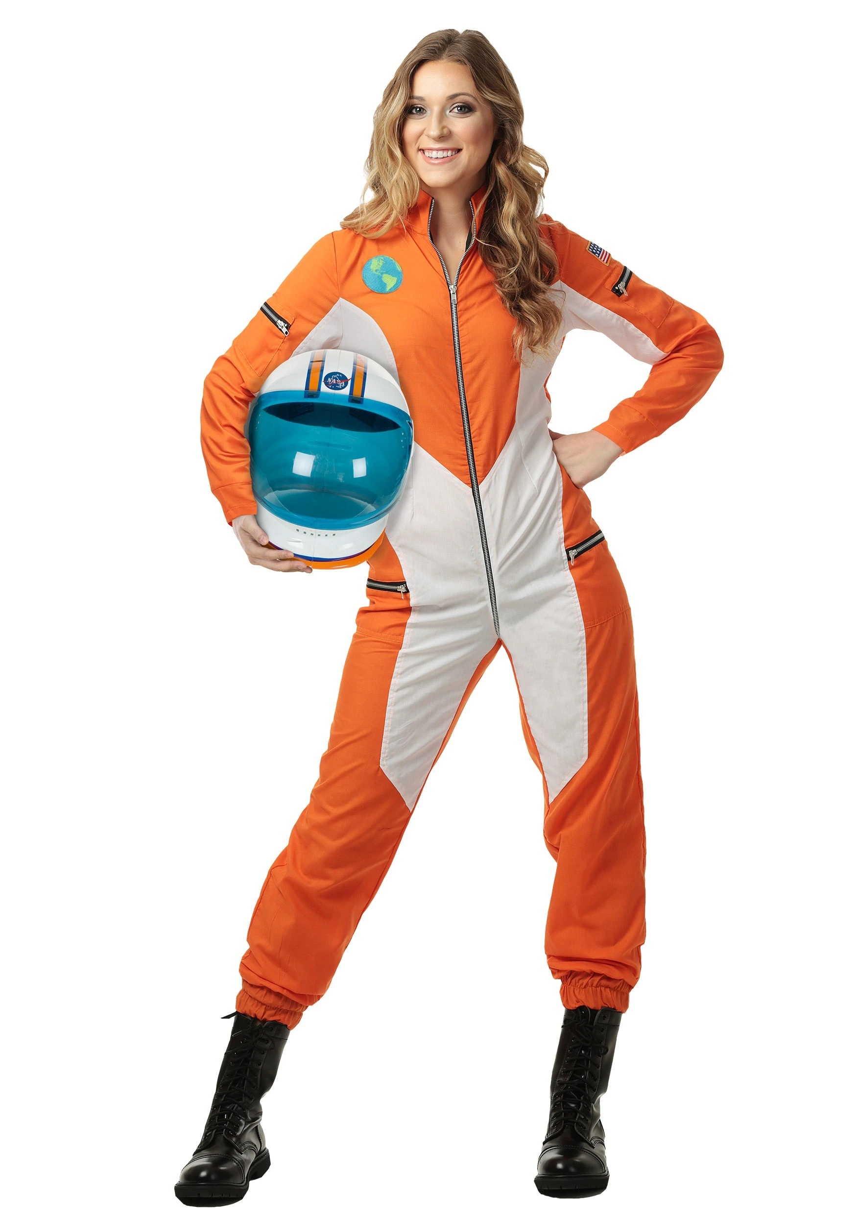 Plus Size Astronaut Jumpsuit Costume For Women 3 Plus Size Astronaut Jumpsuit Costume For Women