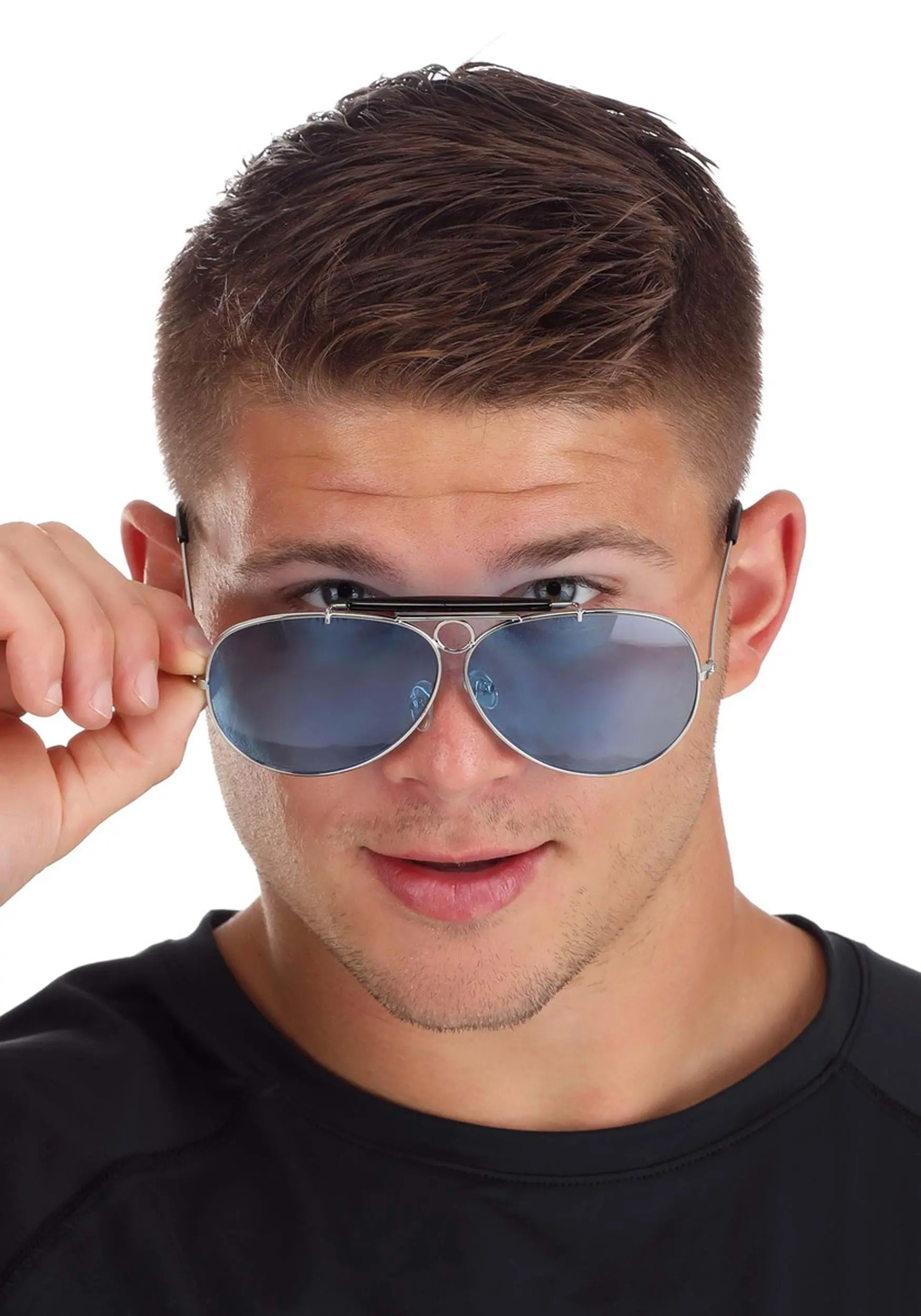 Silver And Black Police Glasses Accessory 4 Silver And Black Police Glasses Accessory - Image 2