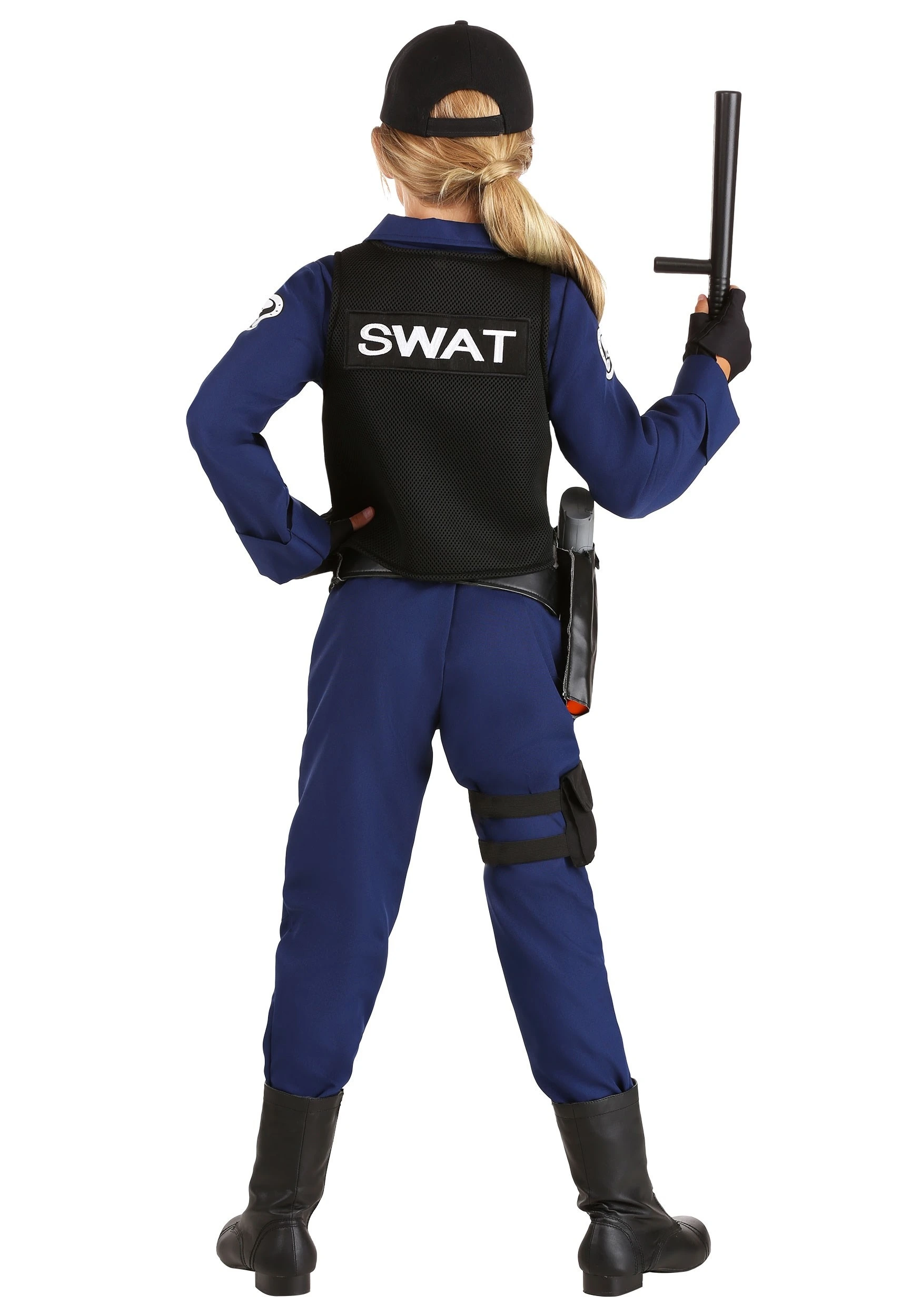 Girl's Police SWAT Costume 4 Girl's Police SWAT Costume - Image 2