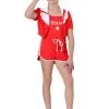 Girl's Red Lifeguard Costume -Egyptian Gifts Shop red lifeguard girls costume