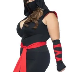 Women's Sexy Deadly Ninja Plus Size Costume 9 Women's Sexy Deadly Ninja Plus Size Costume -Egyptian Gifts Shop sexy deadly ninja womens plus size costume alt 3