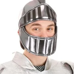 Silver Knight Costume Helmet