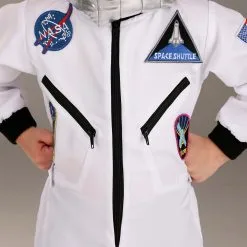 White Astronaut Jumpsuit Toddler Costume -Egyptian Gifts Shop toddler white astronaut jumpsuit costume alt 2