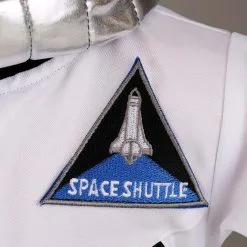 White Astronaut Jumpsuit Toddler Costume -Egyptian Gifts Shop toddler white astronaut jumpsuit costume alt 4