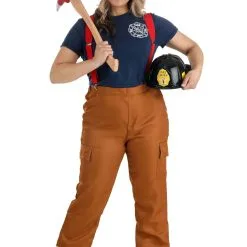 Women's Fire Captain Costume 8 Women's Fire Captain Costume -Egyptian Gifts Shop womens fire captain alt 2