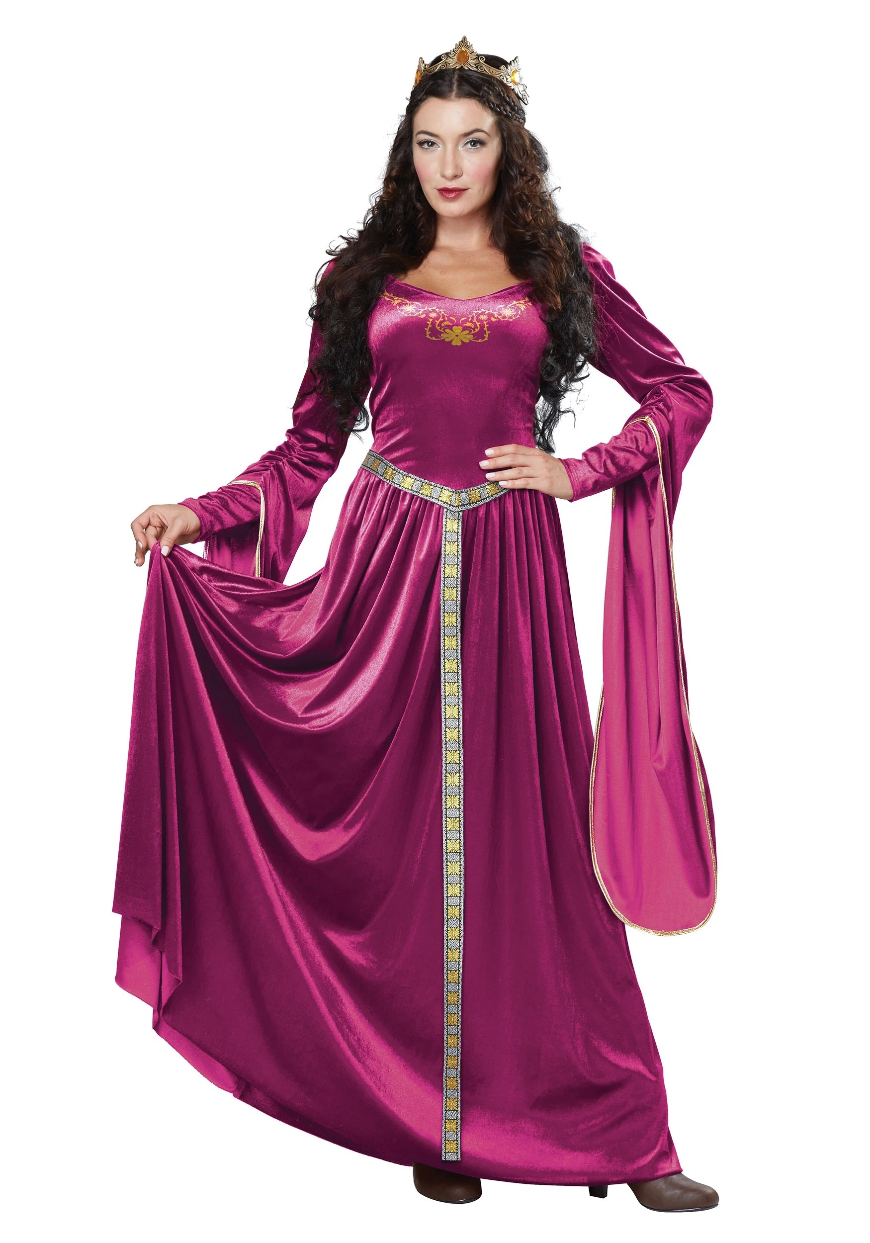 Women's Lady Guinevere Costume Dress 3 Women's Lady Guinevere Costume Dress