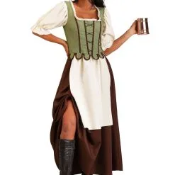 Medieval Pub Wench Costume Dress For Women