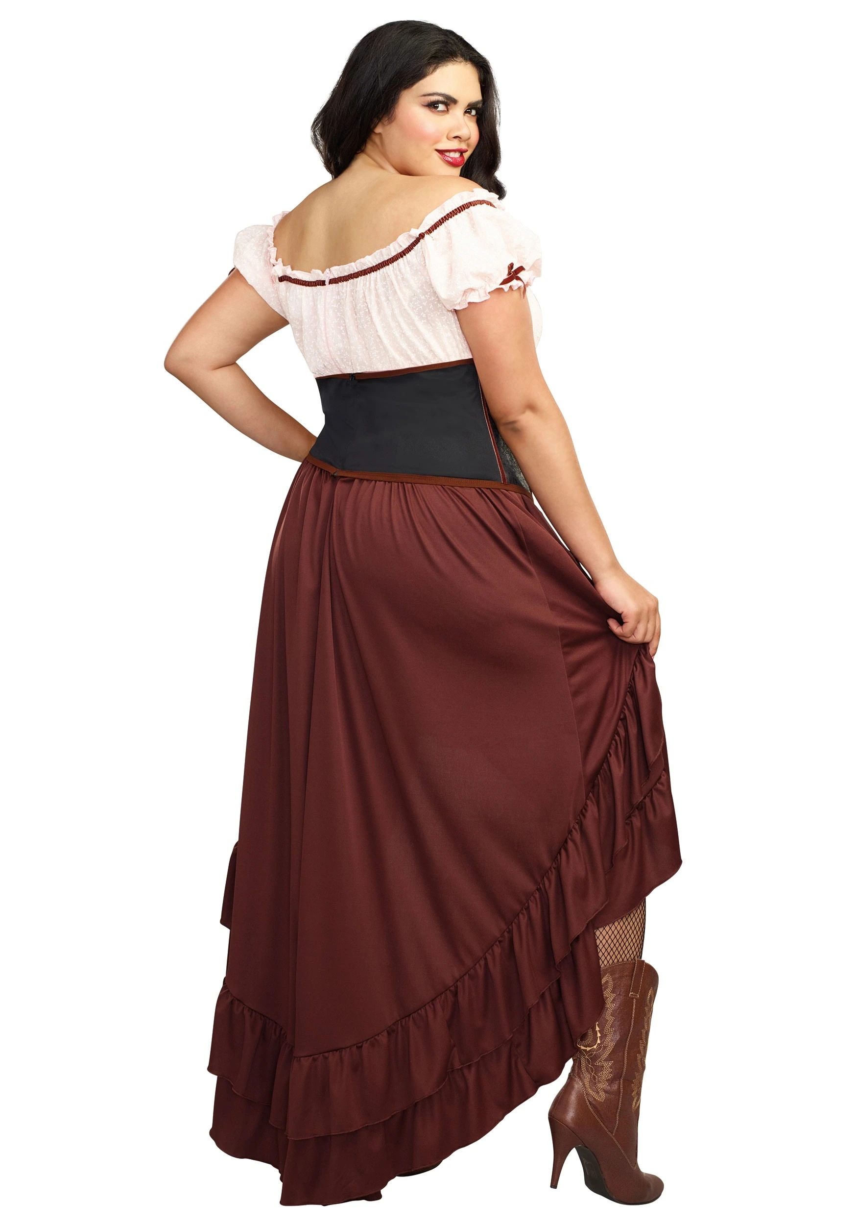 Plus Size Saloon Gal Costume For Women 4 Plus Size Saloon Gal Costume For Women - Image 2