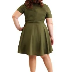 Plus Size Vintage Combat Cutie Costume For Women -Egyptian Gifts Shop womens plus size vintage combat cutie costume alt 1