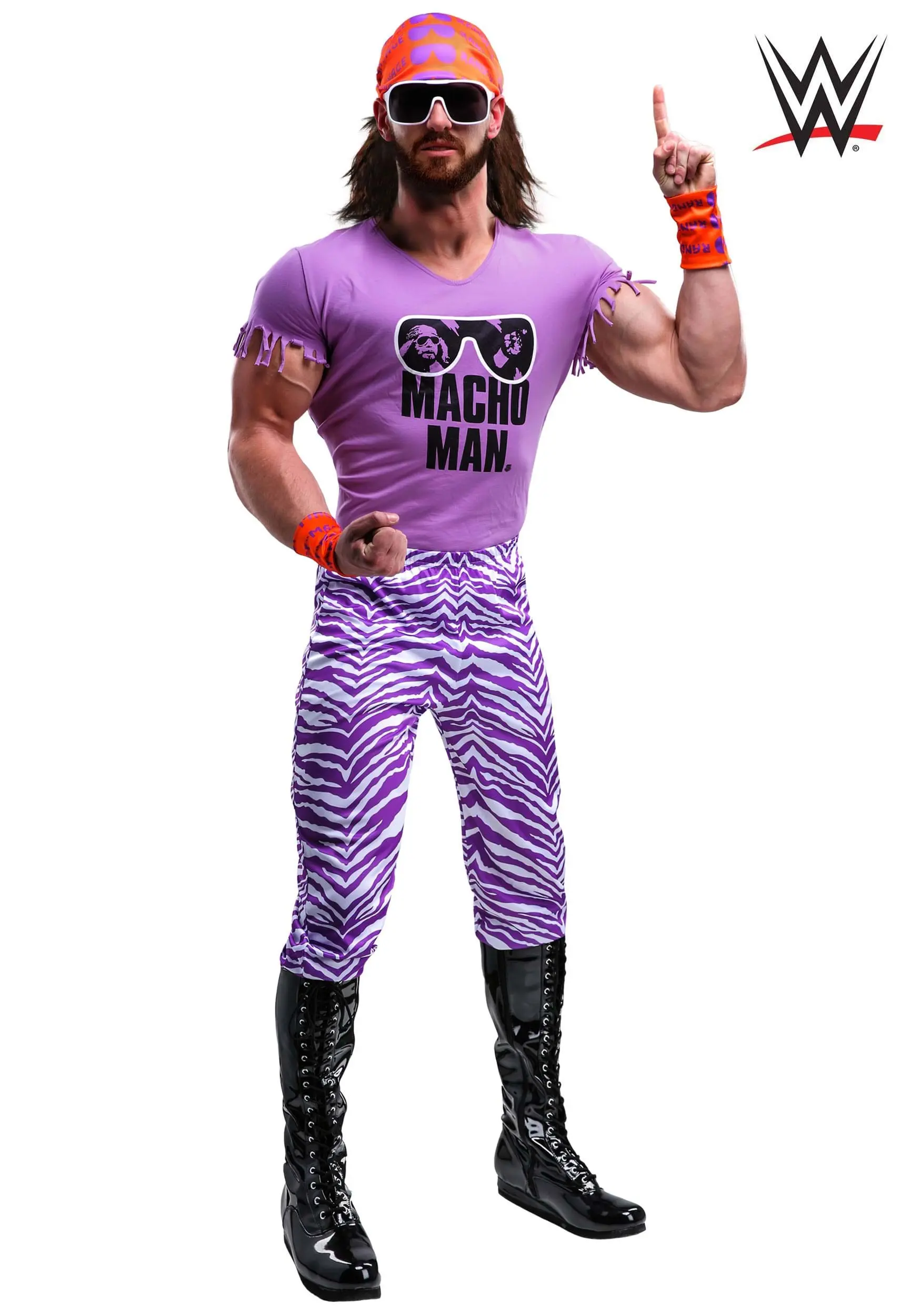 Adult WWE Macho Man Madness Plus Size Costume 3 Adult WWE Macho Man Madness Plus Size Costume