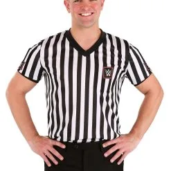 Referee WWE Shirt Men's Costume -Egyptian Gifts Shop wwe referee shirt costume for men alt 2