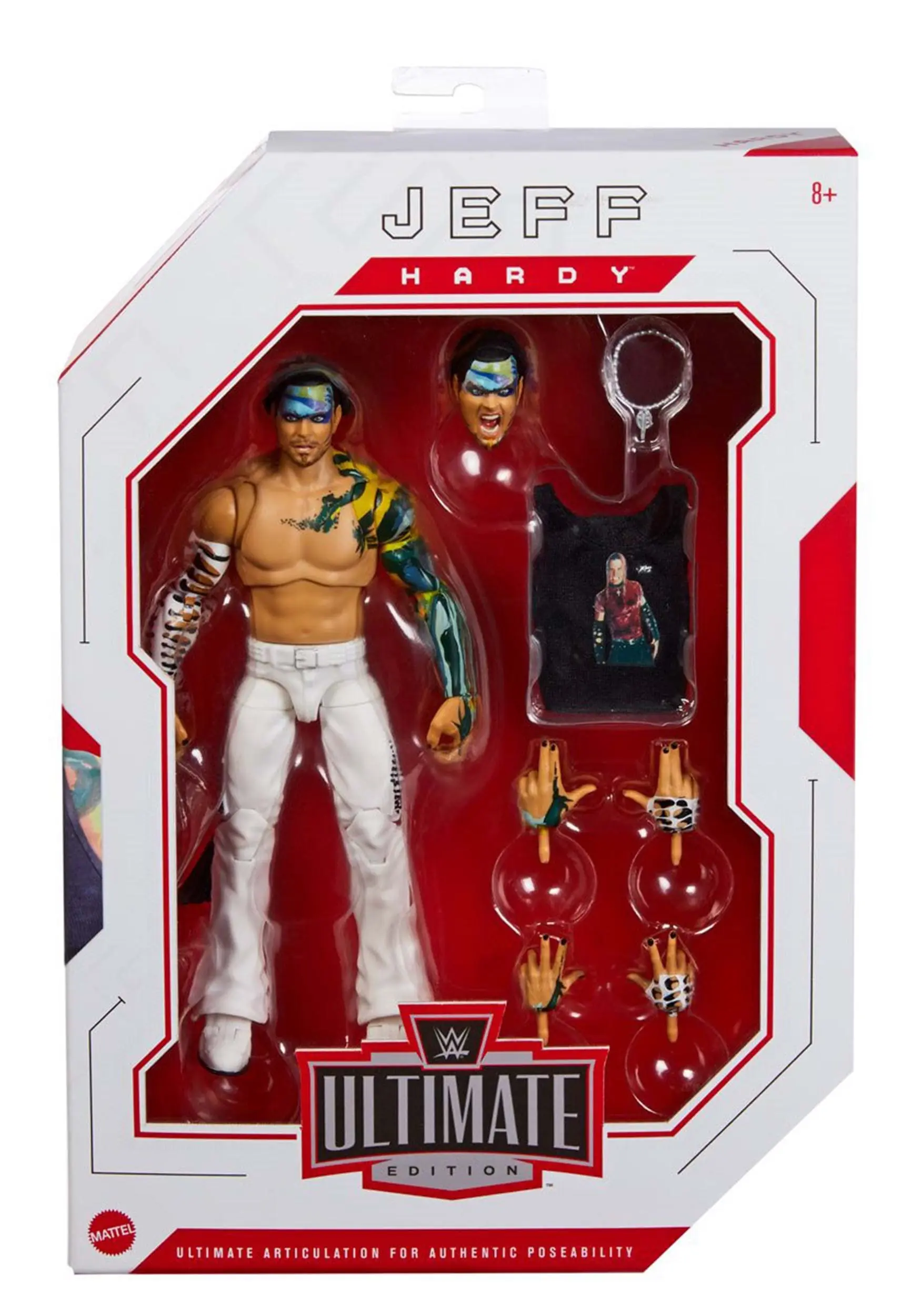 WWE Ultimate Edition Jeff Hardy Wave 14 Action Figure 8 WWE Ultimate Edition Jeff Hardy Wave 14 Action Figure - Image 6